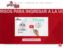 Tablet Screenshot of cursoavanza.com